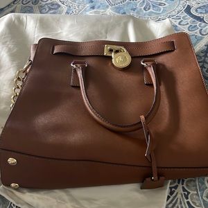 Michael Kors Brown Leather Hamilton North
